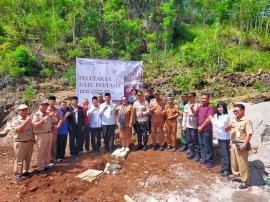 Peletakan Batu Pertama Pembangunan Gereja GPDI Oleh Bupati Gunungkidul di Kalurahan Balong